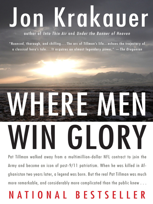 Title details for Where Men Win Glory by Jon Krakauer - Wait list